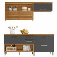 Cozinha Compacta Nesher Princesa com 4 Portas 3 Gavetas e 7 Prateleiras - 200cm de largura - 2