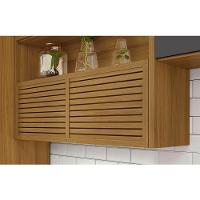 Cozinha Compacta Nesher Princesa com 4 Portas 3 Gavetas e 7 Prateleiras - 200cm de largura