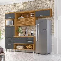 Cozinha Compacta Nesher Princesa com 5 Portas 5 Gavetas e 11 Prateleiras - 264cm de largura - 2