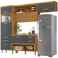 Cozinha Compacta Nesher Princesa com 5 Portas 5 Gavetas e 11 Prateleiras - 264cm de largura