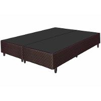 Base Box Queen Size Umaflex Orleans com Revestimento em Tecido Poliéster 38x158x198cm – Marrom - 1