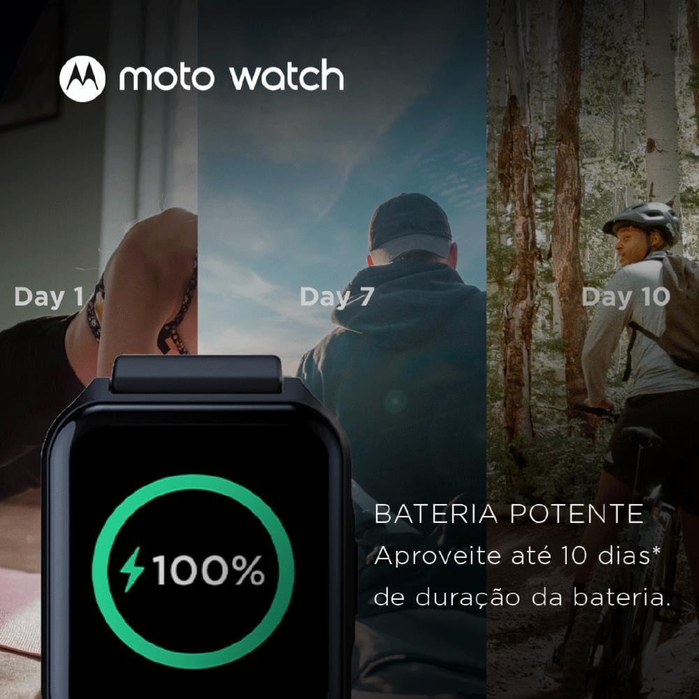 Smartwatch Motorola Moto Watch 70 Tela LCD de 1.69", Bluetooth e Sensor de Frequência Cardíaca - 7