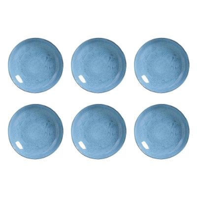 Conjunto de Pratos Fundos Porto Brasil Bio Breeze Azul 1,1 litros – 6 Peças