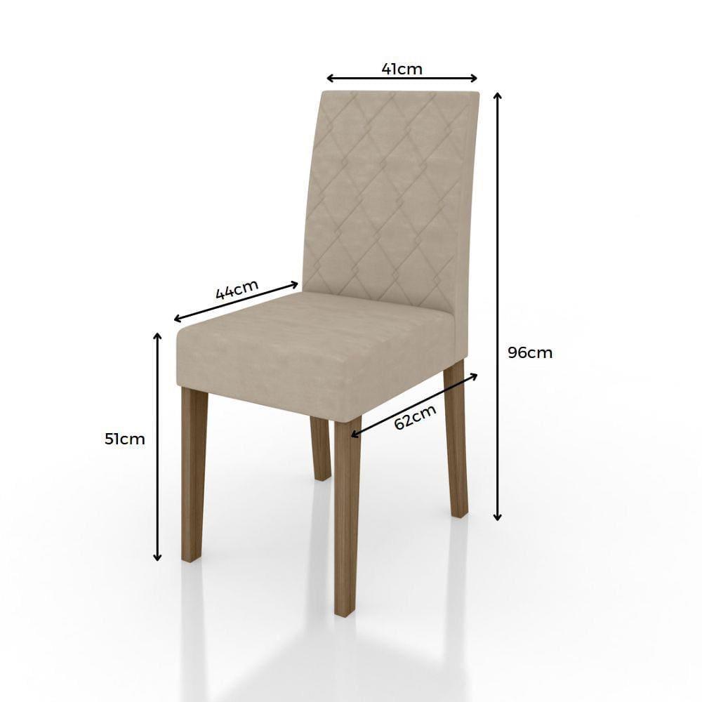 Mesa de Jantar Retangular Poliman Helo com 4 Cadeiras - 120 cm de Largura - 8