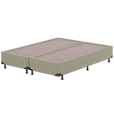 Base Box King Size Probel Fort Comfort com Revestimento em Tecido Jacquard 38x193x203cm - Bege