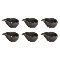 Conjunto de Molheiras Ovais Porto Brasil Orgânico Oceano 40ml – 6 Peças - 1