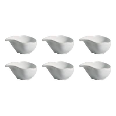 Molheira Oval Porto Brasil Orgânico New White em Stoneware Branco – 6 Peças