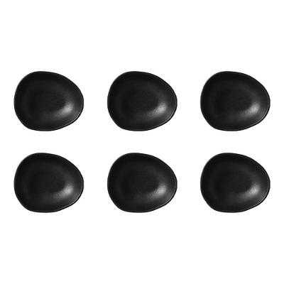 Conjunto de Cumbucas Ovais Porto Brasil Orgânico Preto Matte 265ml - 6 Peças