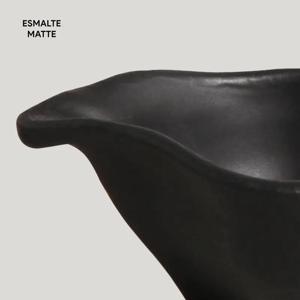 Conjunto de Molheiras Ovais Porto Brasil Orgânico Preto Matte 40ml - 6 Peças - 3