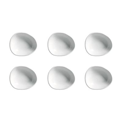 Conjunto de Cumbucas Oval Porto Brasil Orgânico New White 265ml - 6 Peças