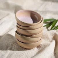 Conjunto de Ramequins Médios Porto Brasil Orgânico Litchi com 6 Peças 70ml – Rosa Claro