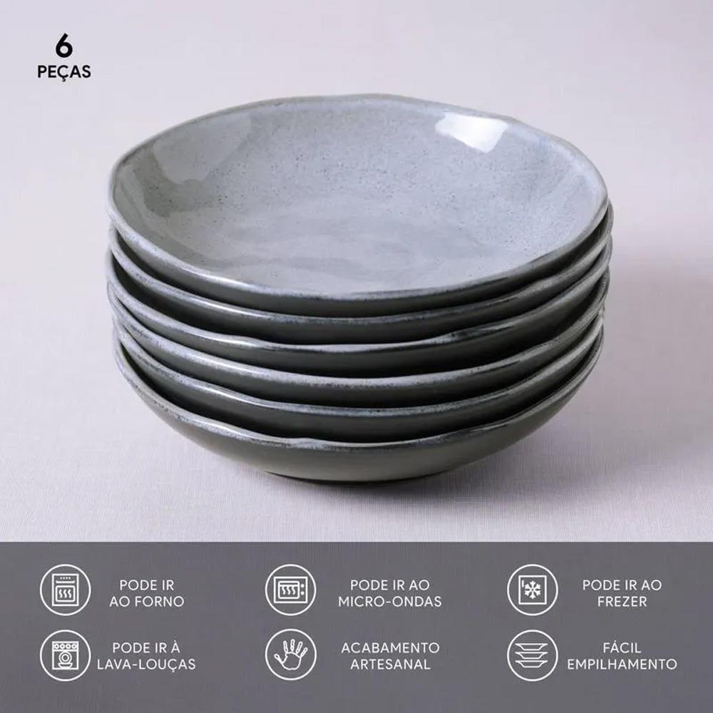 Conjunto de Pratos Fundos Porto Brasil Bio Dust 830ml – 6 Peças - 3