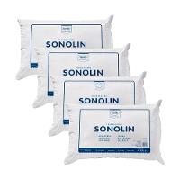 Travesseiro Sonolin Prime em Fibra Siliconada 50x70cm Branco - 4 Unidades - 1