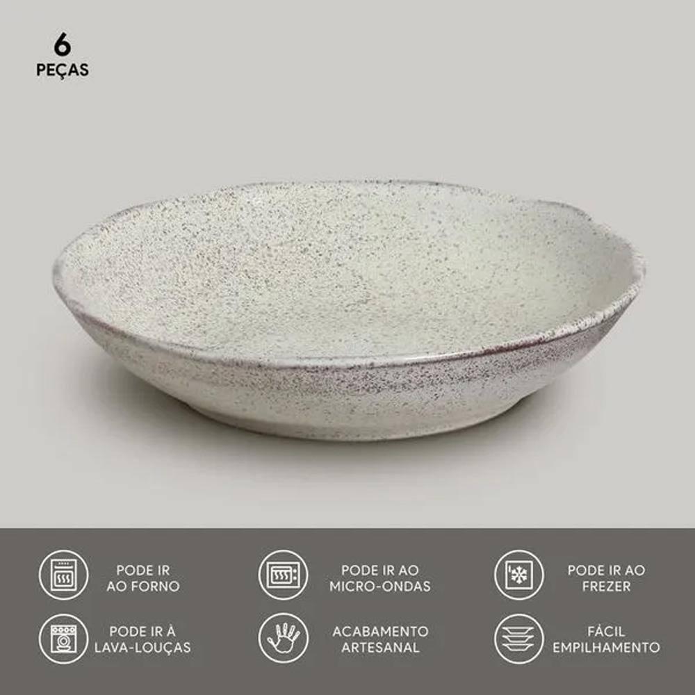 Conjunto de Pratos Fundos Porto Brasil Bio Pistache 1,1 litros – 6 Peças - 3