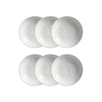 Conjunto de Pratos Fundos Porto Brasil Bio New White 830ml – 6 Peças