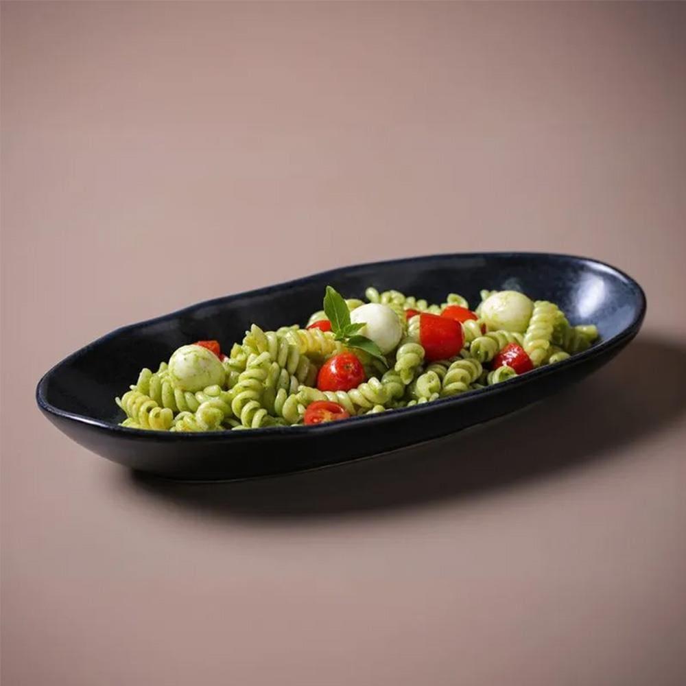 Conjunto de Travessas Ovais Grandes Porto Brasil Orgânico Night Blue 32x16cm - 4 Peças - 3