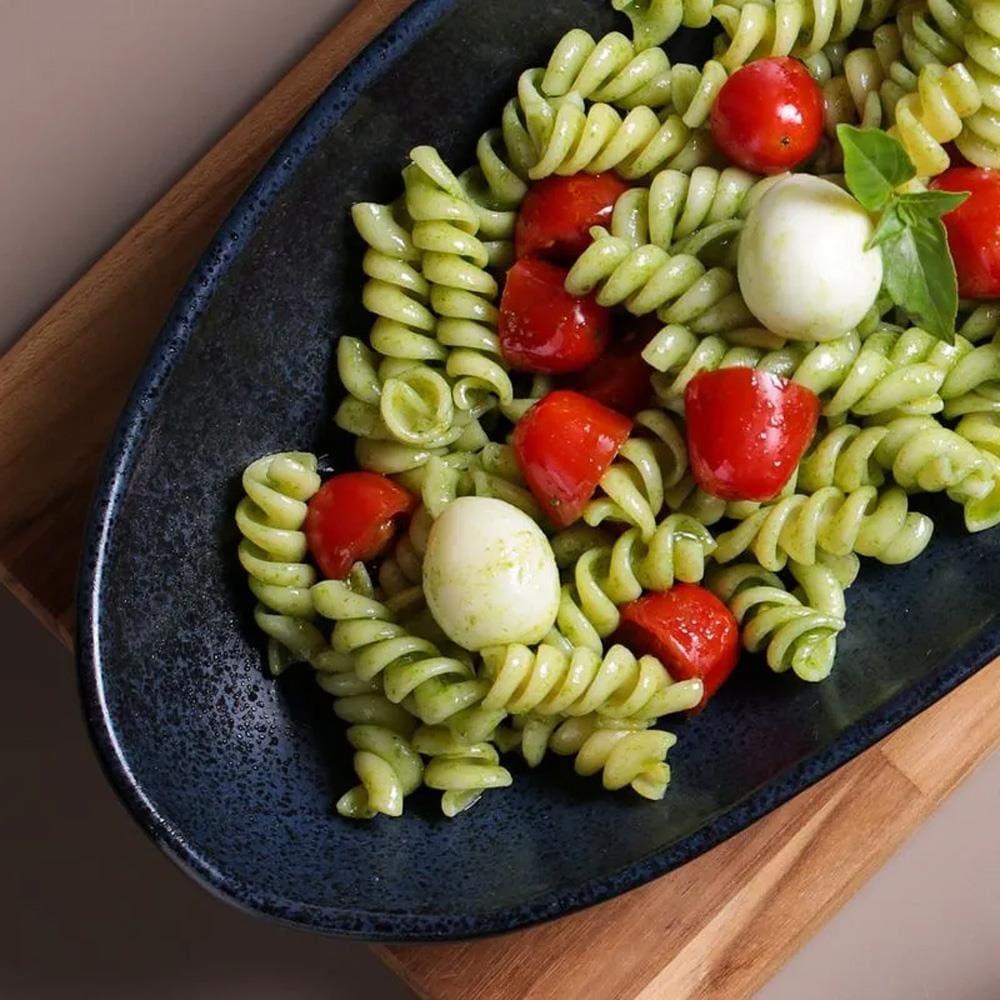 Conjunto de Travessas Ovais Grandes Porto Brasil Orgânico Night Blue 32x16cm - 4 Peças - 4