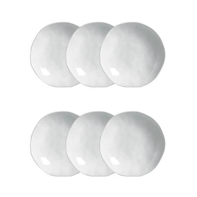 Conjunto de Pratos Fundos Porto Brasil Orgânico New White 600ml - 6 Peças