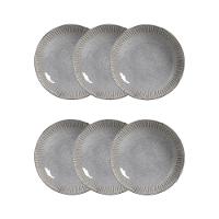 Conjunto de Pratos Fundos Porto Brasil Linhas Dust 830ml - 6 Peças - 1