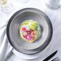 Conjunto de Pratos Fundos Porto Brasil Linhas Dust 830ml - 6 Peças