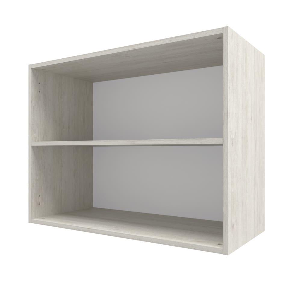 Armário Aéreo Bartira Rubi com 2 Portas, 1 Prateleira e 80cm de Largura - Freixo/Preto Poah - 2