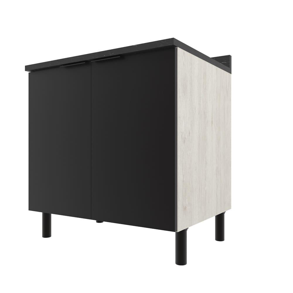 Balcão Duplo Bartira Rubi com 2 Portas, 1 Prateleira e 80,1cm de Largura - 1