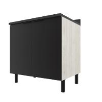 Balcão Duplo Bartira Rubi com 2 Portas, 1 Prateleira e 80,1cm de Largura - 1