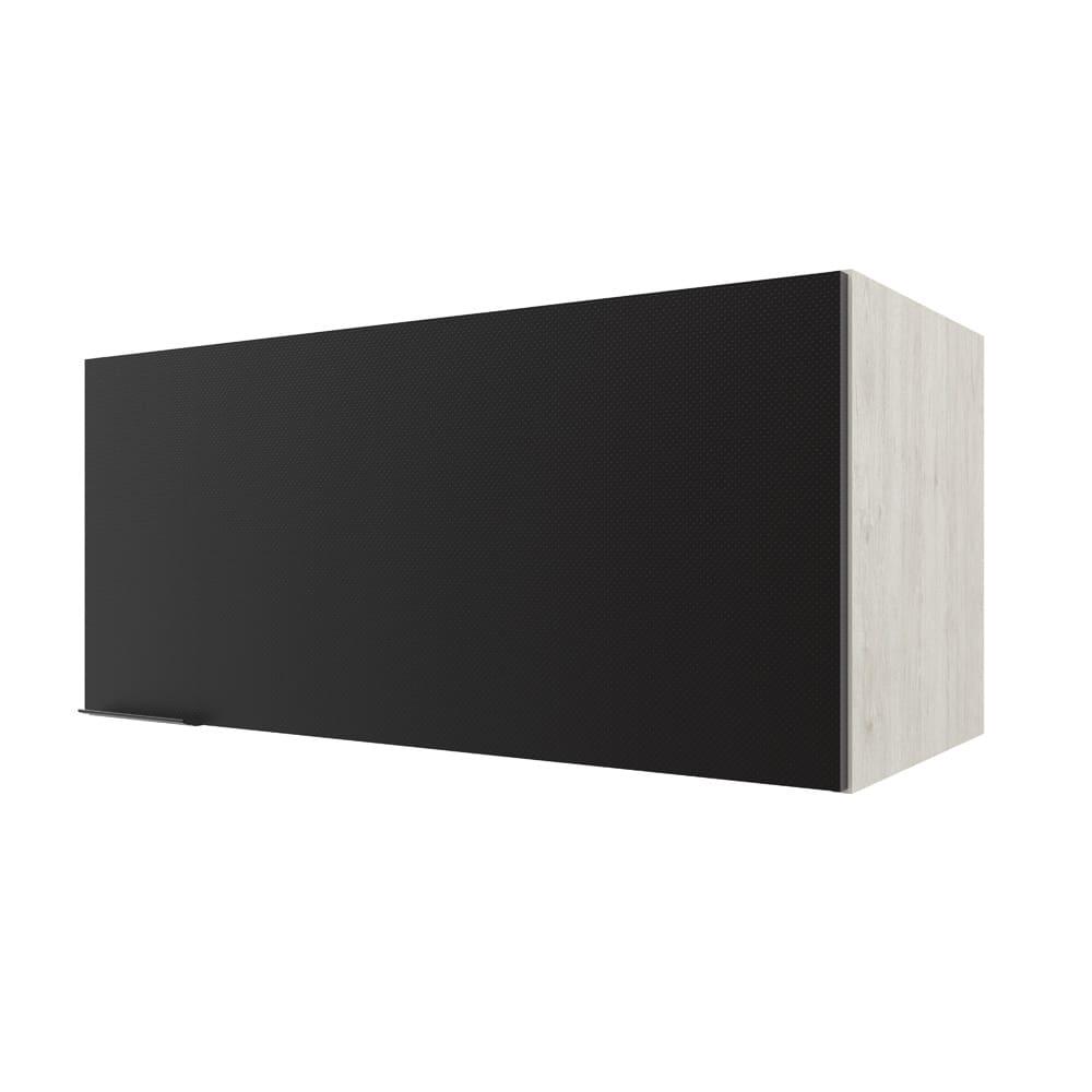 Armário Aéreo para Geladeira Bartira Rubi com 1 Porta e 80cm de Largura – Freixo/Preto Poah - 1