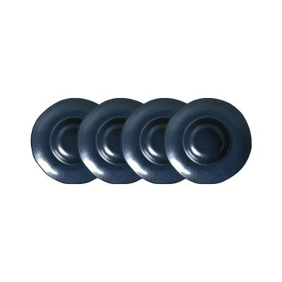 Conjunto de Pratos para Massa Porto Brasil Orgânico Night Blue 450ml - 4 Peças