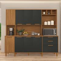 Cozinha Compacta Indekes Gramado com 9 Portas e 2 Gavetas - 219cm de Largura - 1