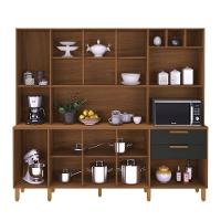 Cozinha Compacta Indekes Gramado com 9 Portas e 2 Gavetas - 219cm de Largura
