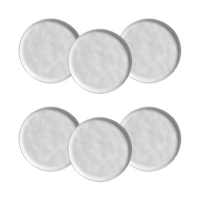 Conjunto de Pratos para Pão Porto Brasil Bio New White - 6 Peças