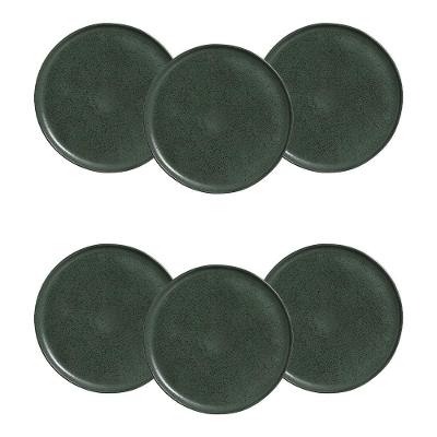 Conjunto de Pratos Rasos Porto Brasil Bio Greenery 29cm - 6 Peças