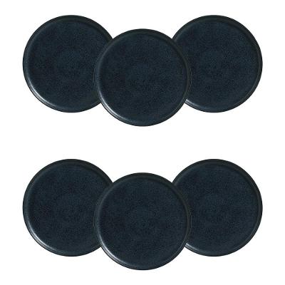 Conjunto de Pratos Rasos Porto Brasil Bio Night Blue 27,5cm - 6 Peças