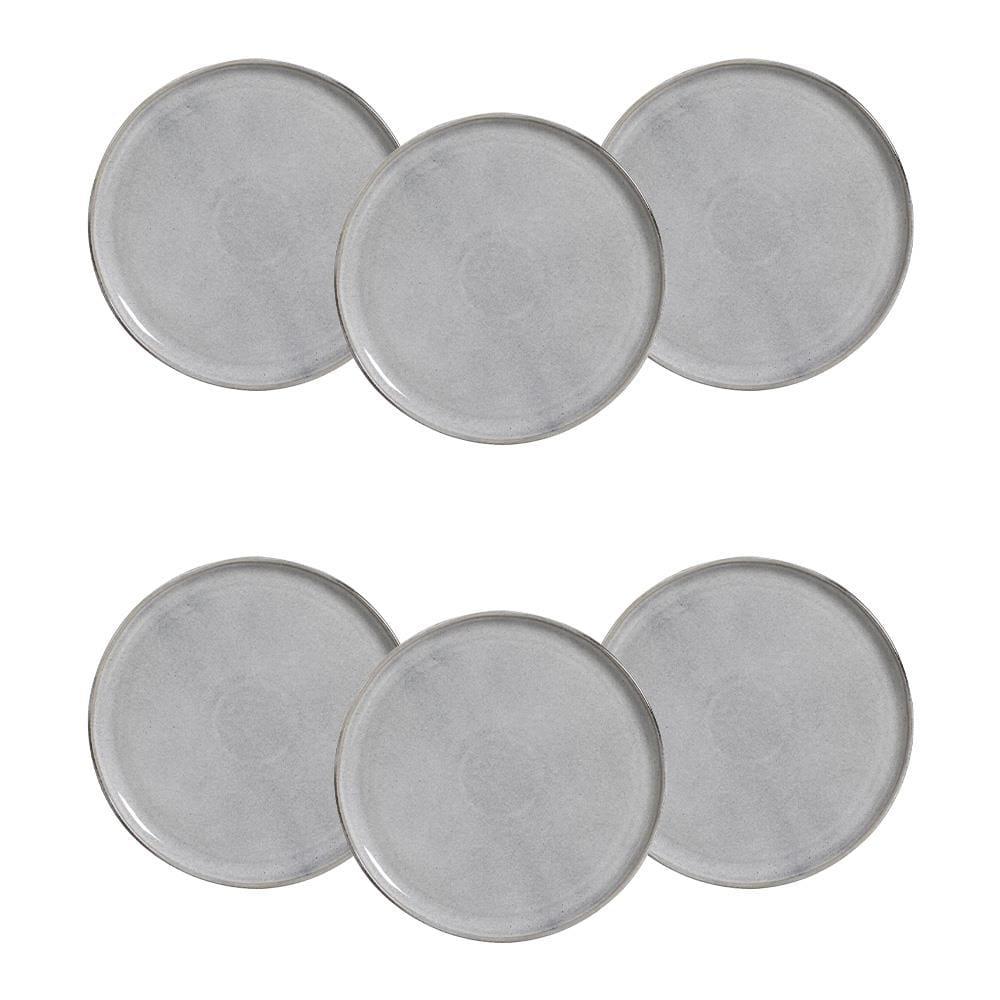 Conjunto de Pratos Rasos Porto Brasil Bio Dust 27,5cm - 6 Peças - 1