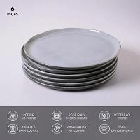 Conjunto de Pratos Rasos Porto Brasil Bio Dust 27,5cm - 6 Peças - 3