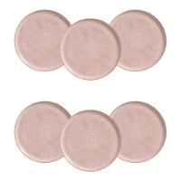 Conjunto de Pratos Rasos Porto Brasil Bio Litchi Rosa Claro 27,5cm – 6 Peças - 1