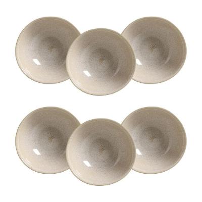Conjunto de Cumbucas Porto Brasil Coup Stoneware Latte 360ml - 6 Peças