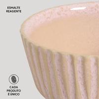 Conjunto de Ramequins Médios Porto Brasil Linhas Litchi com 6 Peças 170ml – Rosa Claro - 5