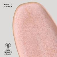 Conjunto de Travessas Oval Rasa Grande Porto Brasil Orgânico Litchi 36x13cm - 4 Peças - 4