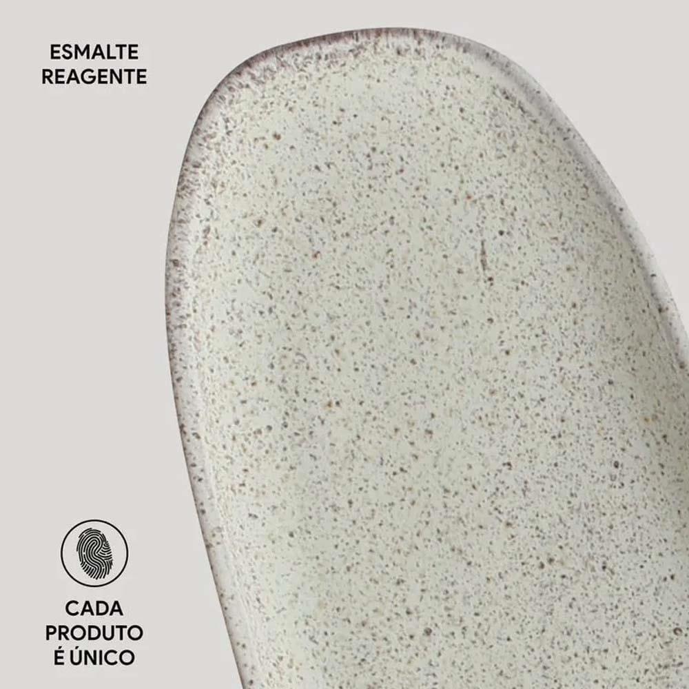 Conjunto de Travessas Oval Rasa Grande Porto Brasil Orgânico Pistache 36x13cm - 4 Peças - 4