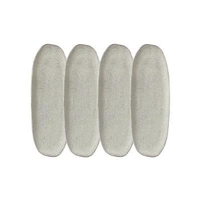 Conjunto de Travessas Oval Rasa Grande Porto Brasil Orgânico Pistache 36x13cm - 4 Peças