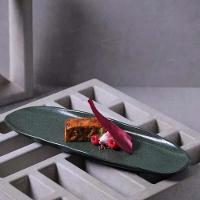 Conjunto de Travessas Oval Rasa Grande Porto Brasil Orgânico Greenery 36x13cm - 4 Peças - 2