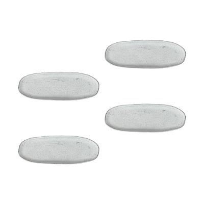 Conjunto de Travessas Oval Rasa Grande Porto Brasil Orgânico Echo 36x13cm - 4 Peças
