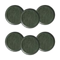 Conjunto de Pratos de Sobremesa Porto Brasil Linhas Greenery 21,5cm - 6 Peças - 1