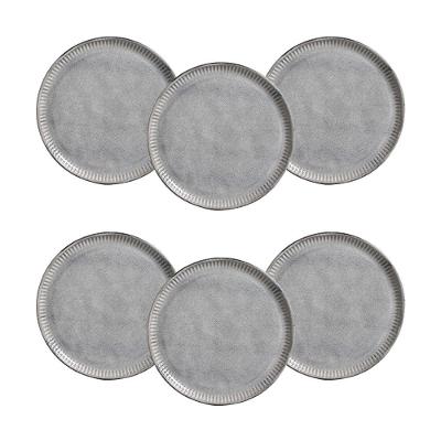 Conjunto de Pratos de Sobremesa Porto Brasil Linhas Dust 21,5cm - 6 Peças