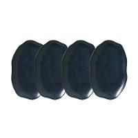 Conjunto de Travessas Oval Rasa Média Porto Brasil Bio Night Blue 30x20cm - 4 Peças - 1