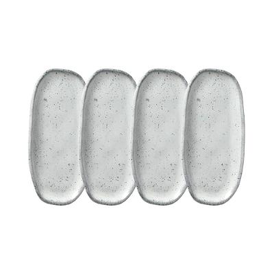 Conjunto de Travessas Oval Rasa Mini Porto Brasil Orgânico Echo 16,5x8cm - 4 Peças
