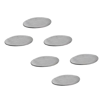 Conjunto de Pratos de Sobremesa Ovais Porto Brasil Orgânico Dust 22,5cm - 6 peças