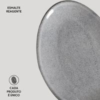 Conjunto de Pratos de Sobremesa Ovais Porto Brasil Orgânico Dust 22,5cm - 6 peças - 3